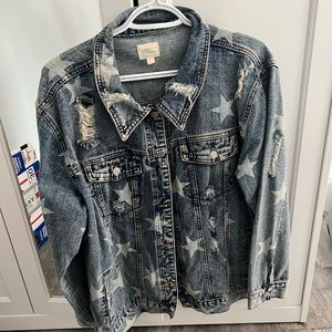 Star Design Jean Jacket
